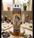 Santa Muerte Fixed Protection Candle | Blue Azul | Peace & Mental Clarity | Spiritual Candle