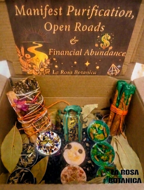 Powerful Manifestation Kit: spell jar purification, open roads and financial abundance . Cleansing negative energy, bringing in money.