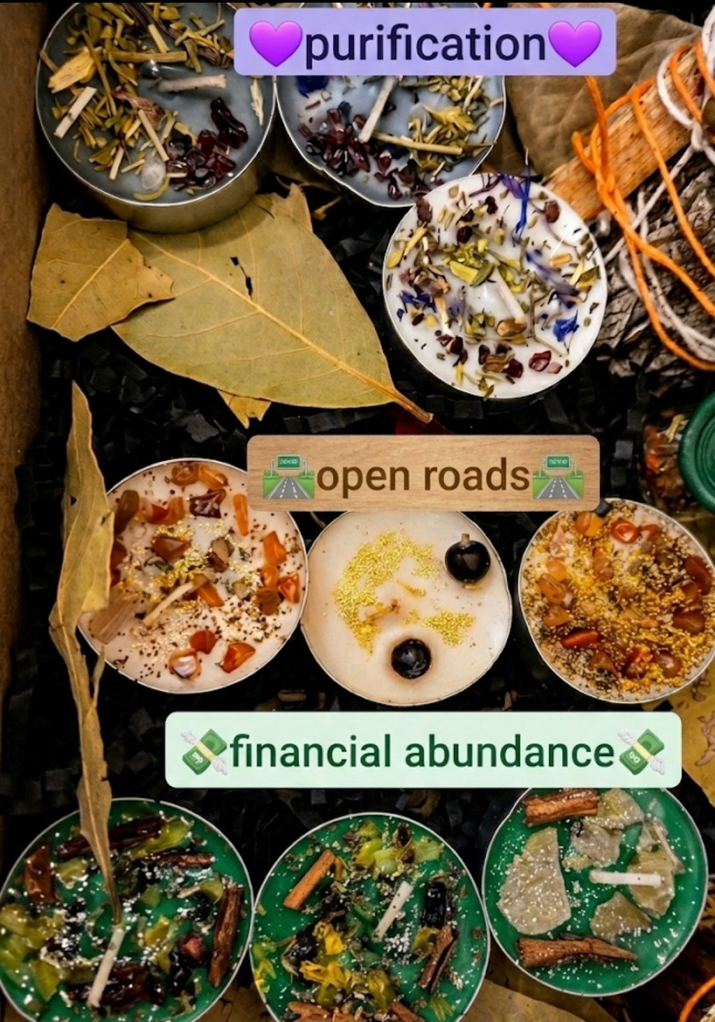 Powerful Manifestation Kit: spell jar purification, open roads and financial abundance . Cleansing negative energy, bringing in money.