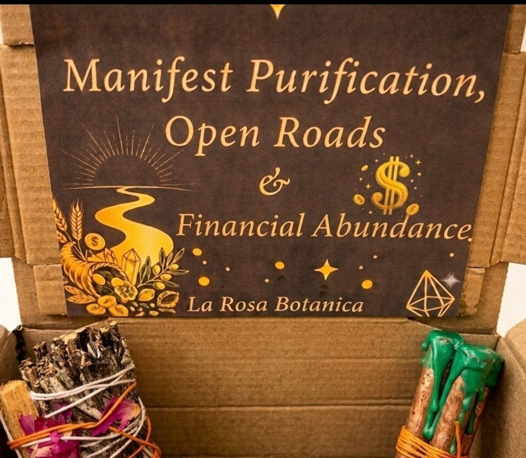 Powerful Manifestation Kit: spell jar purification, open roads and financial abundance . Cleansing negative energy, bringing in money.