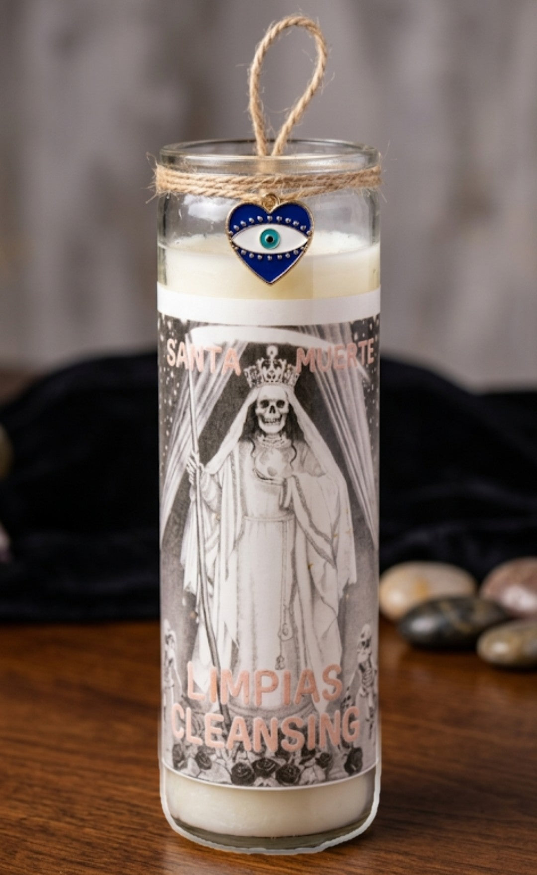 Santa Muerte La Blanca Limpias/ Fixed Cleansing  Candle