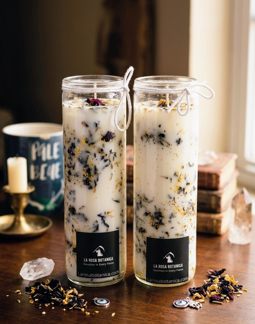 Santa Muerte La Blanca Limpias/ Fixed Cleansing  Candle