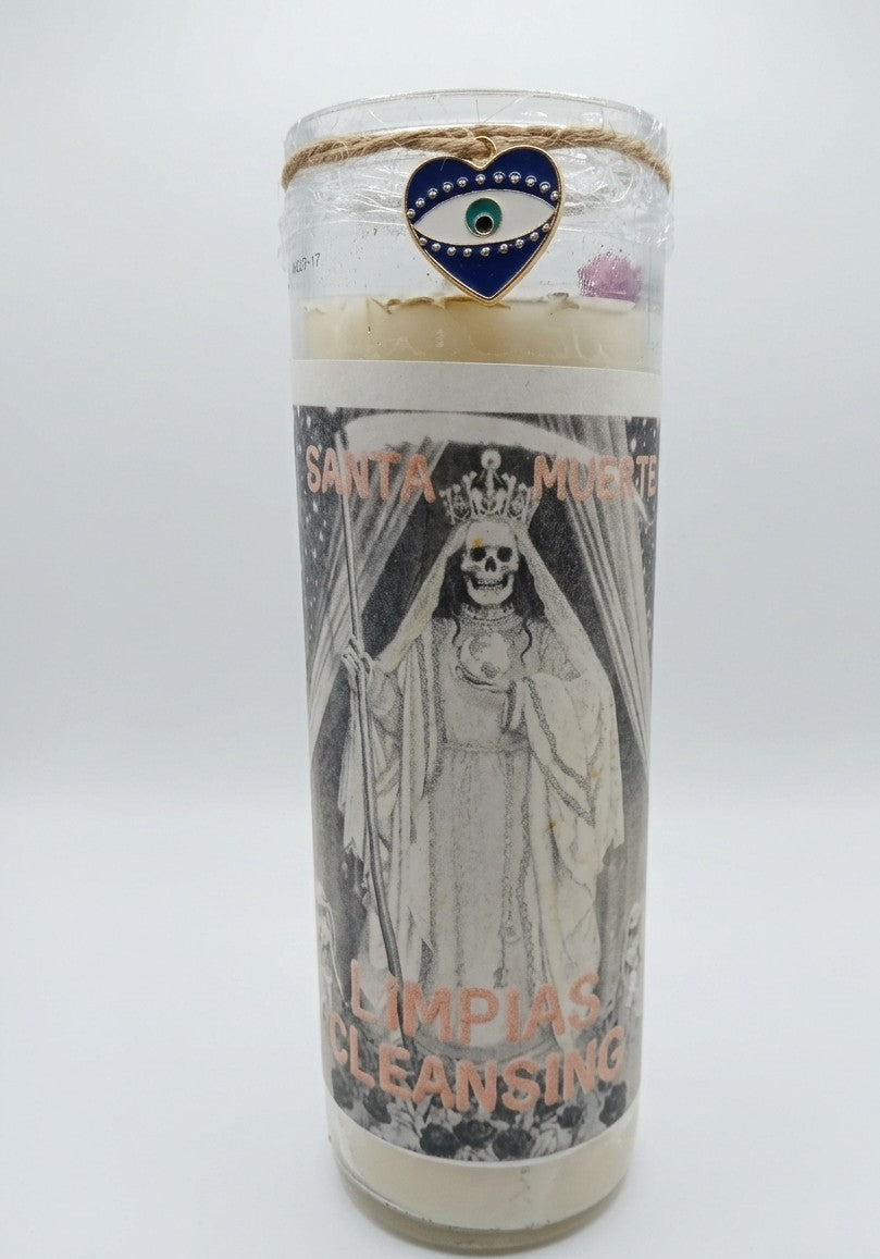Santa Muerte La Blanca Limpias/ Cleansing Candle