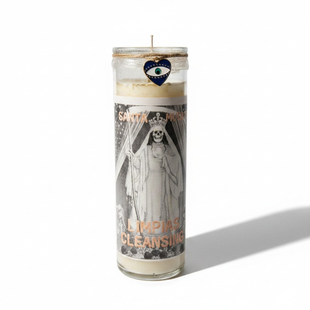 Santa Muerte La Blanca Limpias/ Cleansing Candle