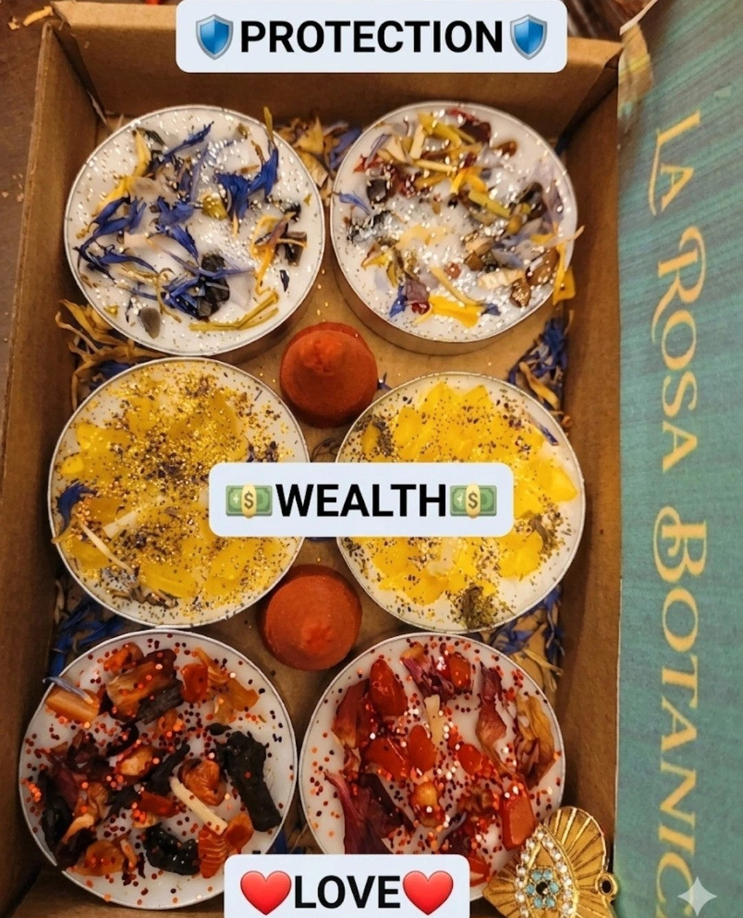 Ultimate Manifestation Kit: Wealth, Love, and Protection Candles, Spell Jar & Incense