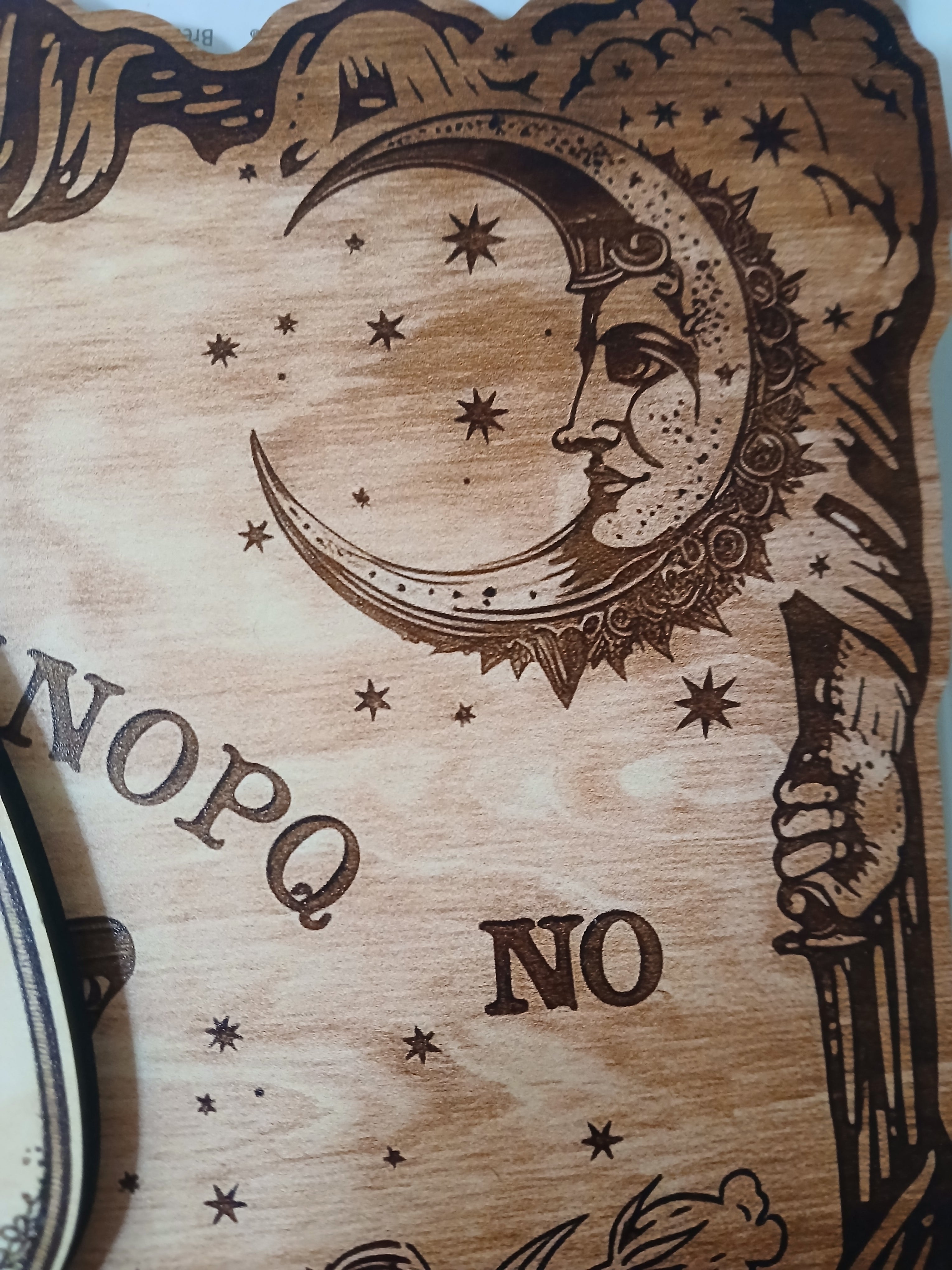 Rare vintage Ouija Board with Planchette, Divination Board, Talkin board