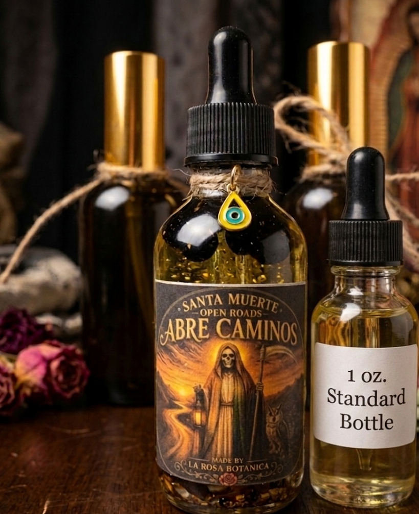 Santa Muerte Abre Camino Oil | Open Roads Spell Oil | Remove Obstacles & Attract Opportunities