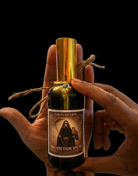Santa Muerte Protection Spray | Curse & Evil Eye Removal | Spiritual Cleansing Mist 4.5 oz