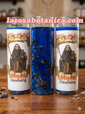 Santa Muerte Azul Spiritual Cleansing Candle | Remove Negative Energy | Fixed Candle | Limpias | Spiritual Candle